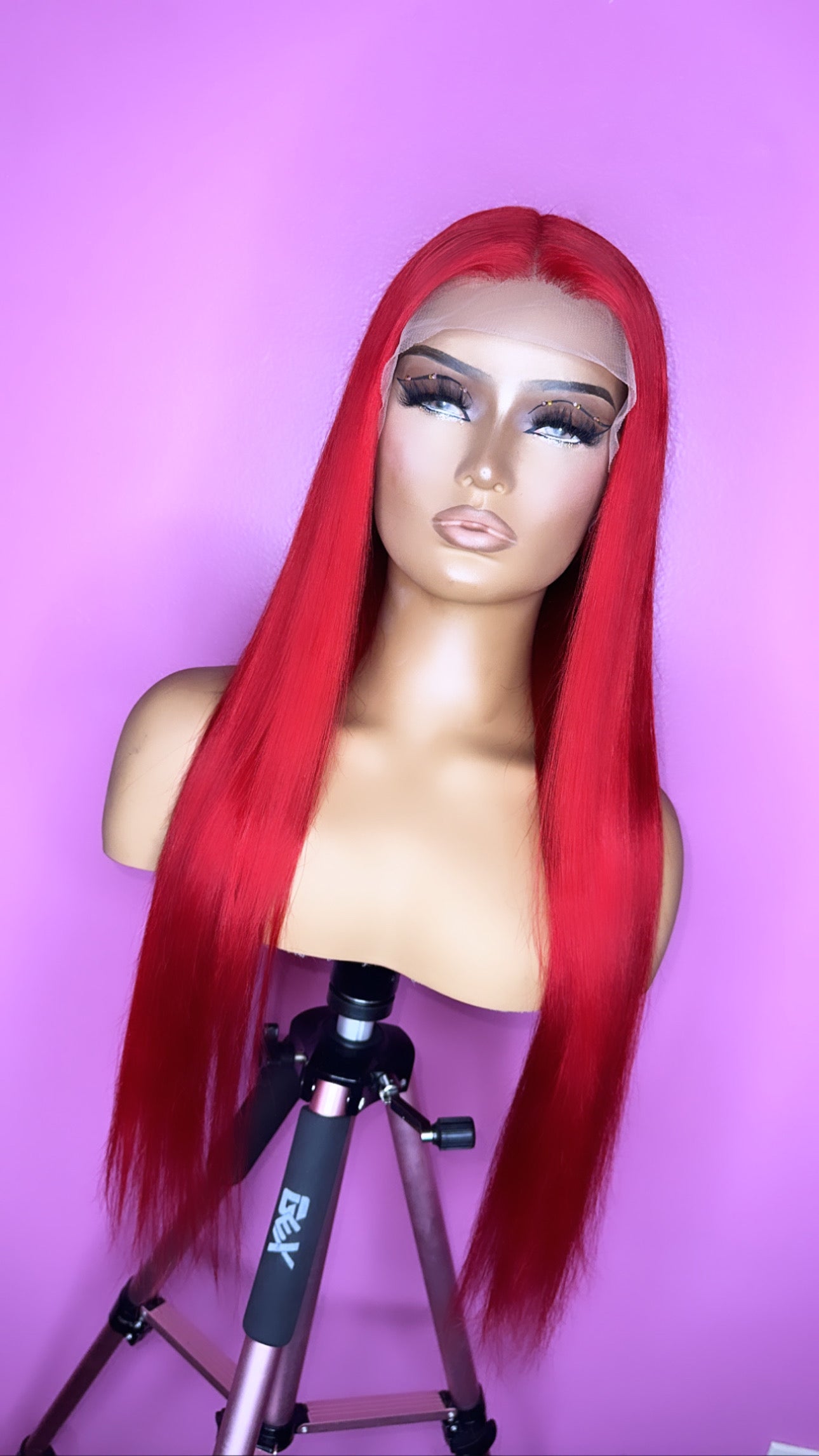 RED (13x4 Transparent LaceFront Wig )