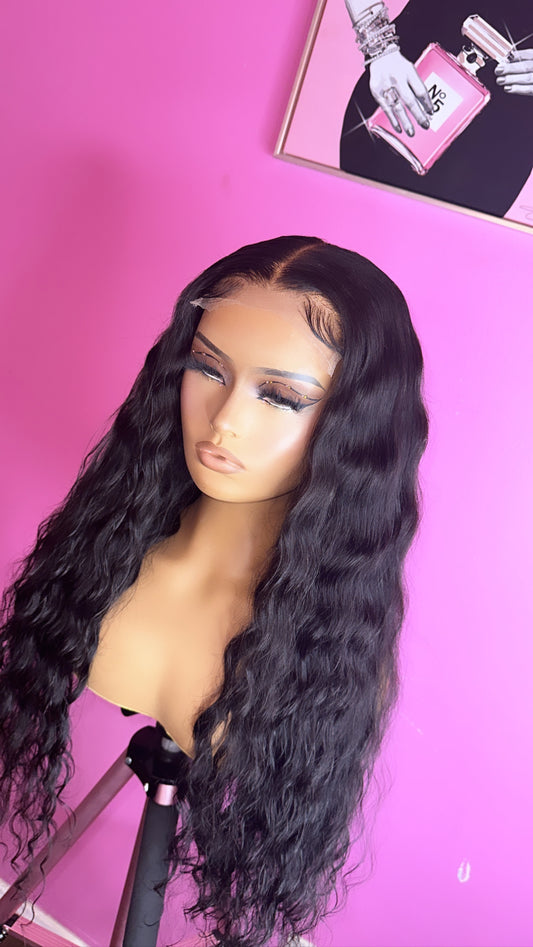 5x5 HD WaterWave Closure wig